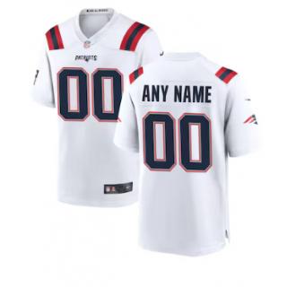 New England Patriots Nike Custom Game Jersey - White
